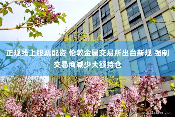 正规线上股票配资 伦敦金属交易所出台新规 强制交易商减少大额